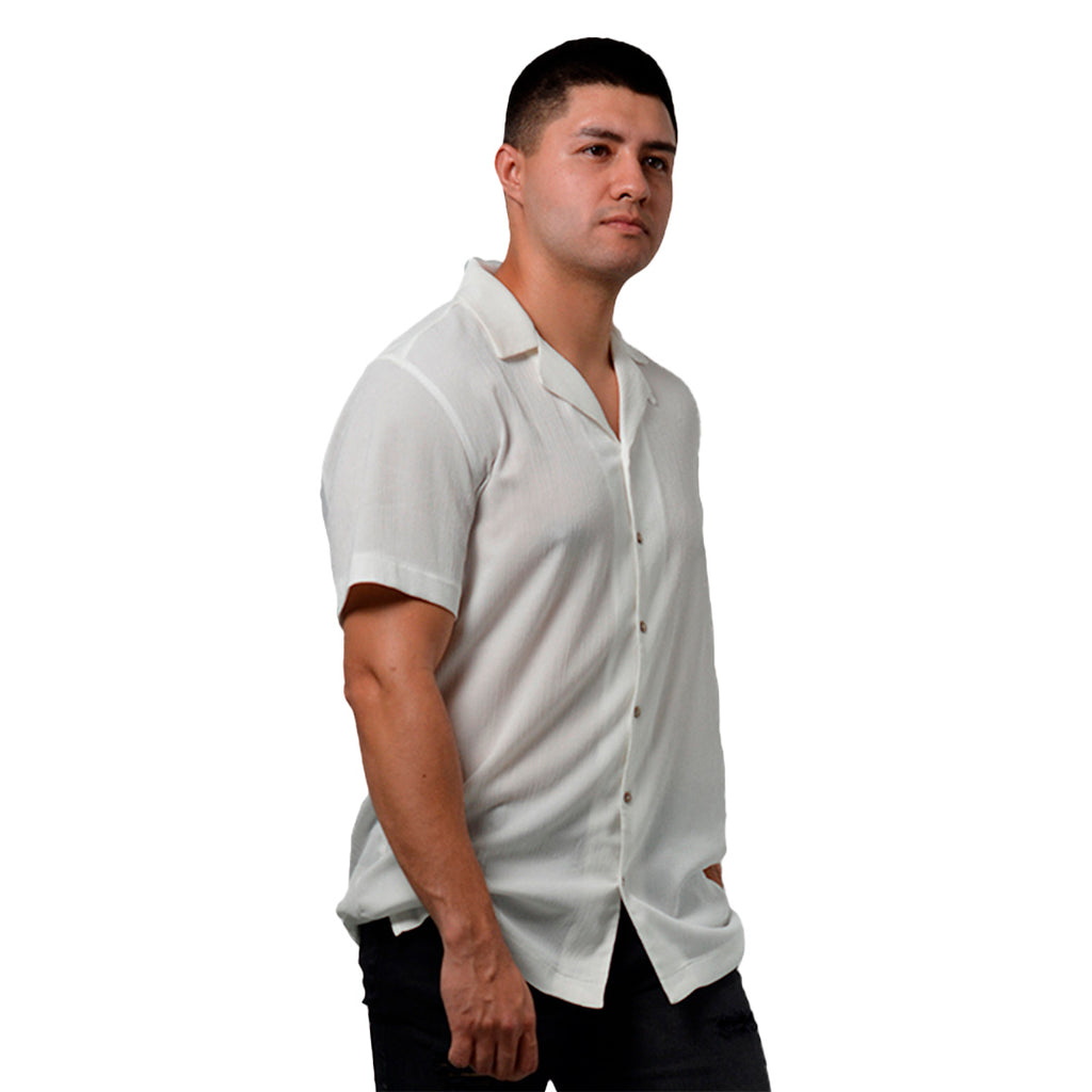 Camisa tela corrugada