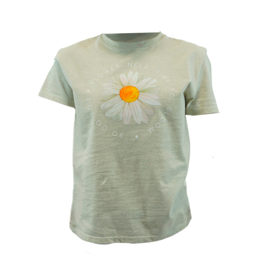 Playera estampada flor